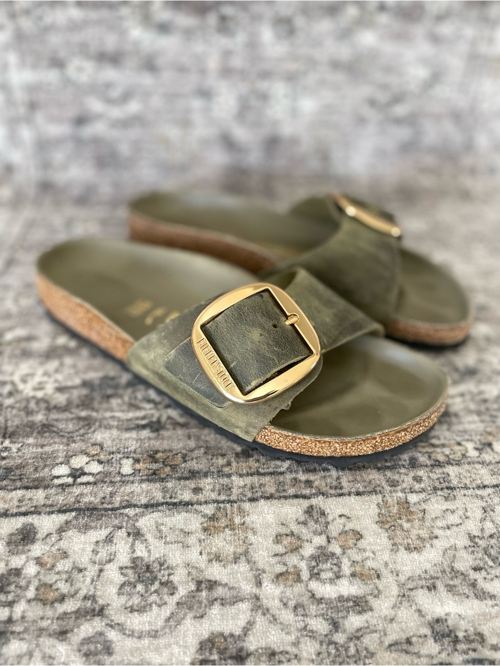 Birkenstock Madrid Big Buckle Jade Green
